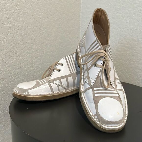 Clarks Shoes - CLARKS Originals Desert Boots 'PATTERNITY' England Ltd Ed Womens, Size 6